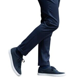 Cole Haan GrandSeries Mens 10.5 Blue Leather Sneakers Cushioned Comfort